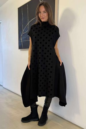 Oscar Tilda Dress Polka Dot Black